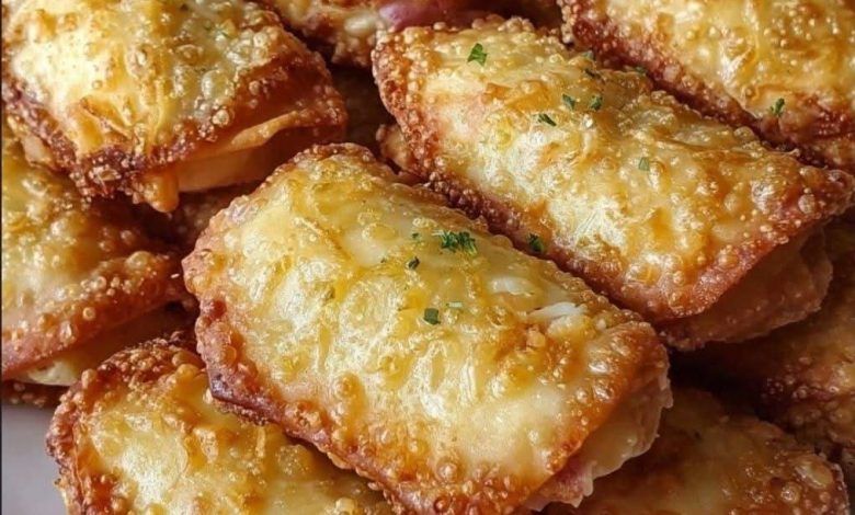 Crispy Ham and Cheese Egg Rolls image