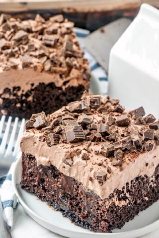 DEATH BY CHOCOLATE POKE CAKE image